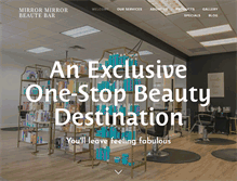 Tablet Screenshot of mirrormirrorbeautebar.com